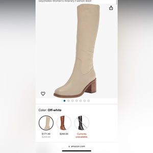 SEYCHELLES ITINERARY TALL BOOT CREAM